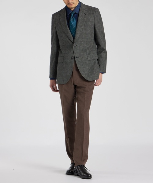Paul Smith テーラードジャケット ブラウン系 チェック柄 Paul Smith ジャケット テーラードジャケット グレンチェック