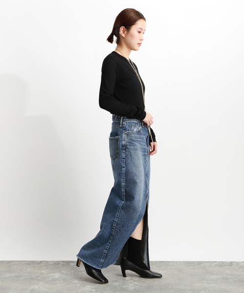 VERMEIL par iena スカート デニム 「upper hights/アッパー