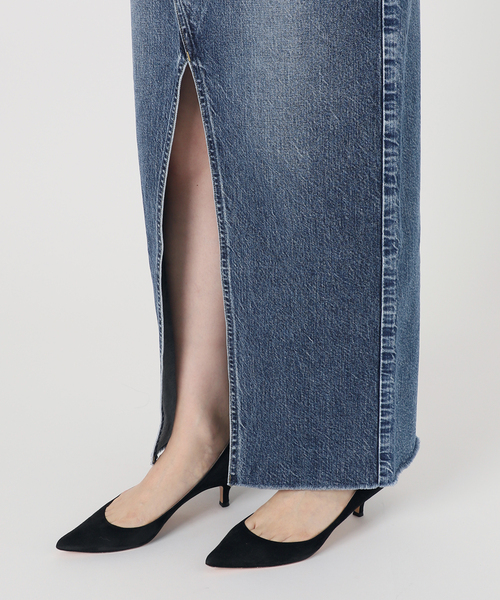 ヴェルメイユパーイエナ アッパーハイツTHE SPILIT SKIRT VERMEIL par iena スカート デニム 「upper hights/アッパー