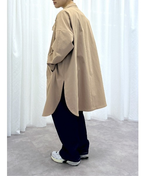 BLACK BY MOUSSY ステンカラーコート コート big stand collar coat  