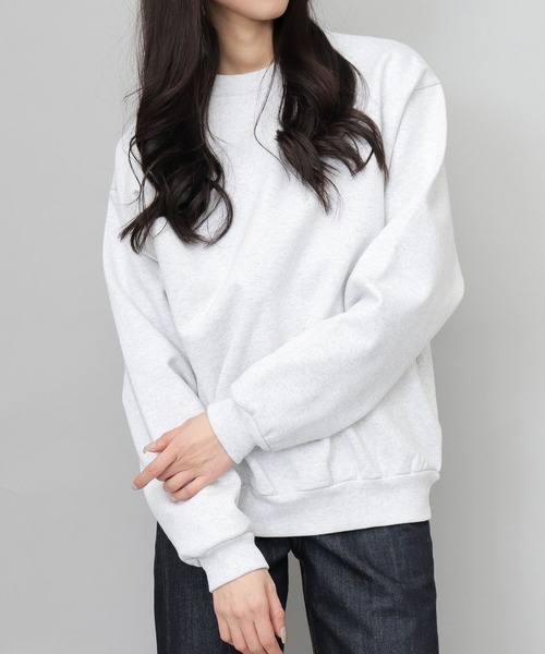 【美品】WAAC レディース　ホワイト クルーネックトレーナー　Mサイズ MONCLER (モンクレール) クリスタルロゴ クルーネック トレーナー