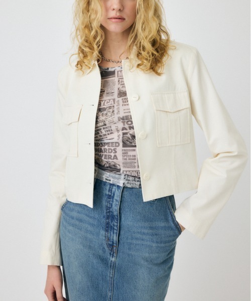 LAGUA GEM ミリタリー ショート ジャケット LAGUA GEM（ラグアジェム