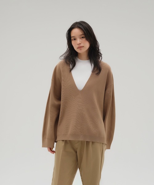 ニット セーター MET24 Knit V Neck Pullover レディース