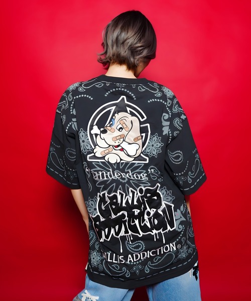 GALFY（ガルフィー） tシャツ GA×GALFY-バンダナわんわんTee メンズ 