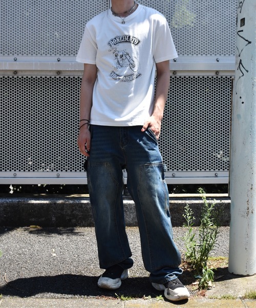 Noen ジーンズ ブルーデニムペインターパンツ メンズ : ZOZOTOWN