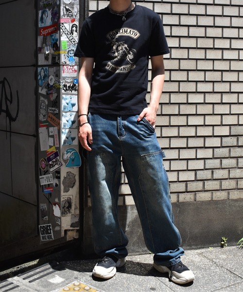 Noen ジーンズ ブルーデニムペインターパンツ メンズ : ZOZOTOWN