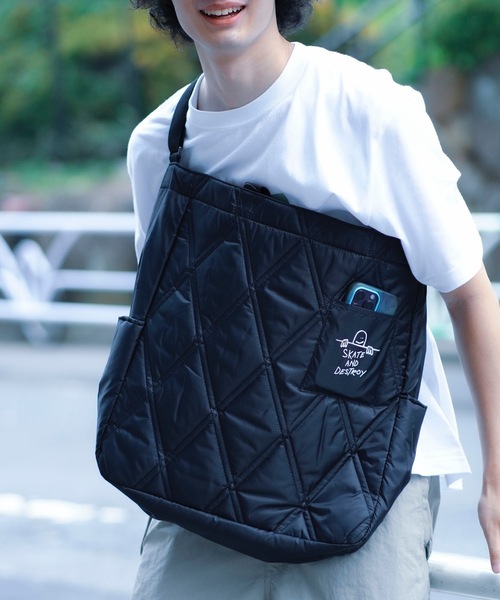 THRASHER（スラッシャー） トートバッグ QUILTING Tote Shoulder Bag L