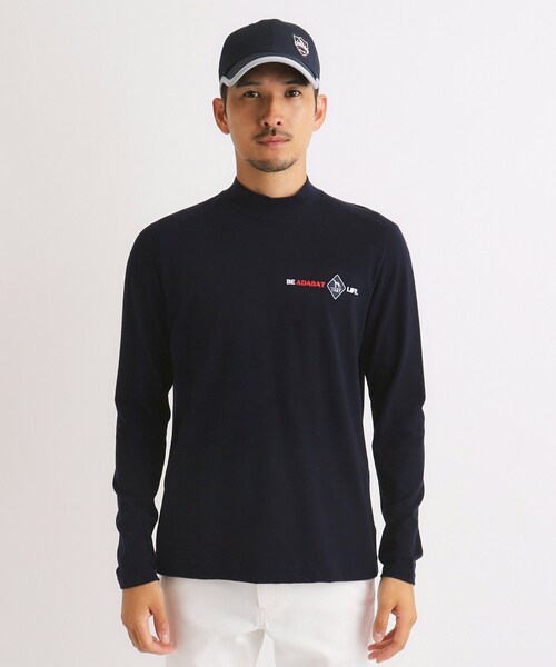 adabat（アダバット） tシャツ 「吸湿発熱」メッセージロゴデザイン