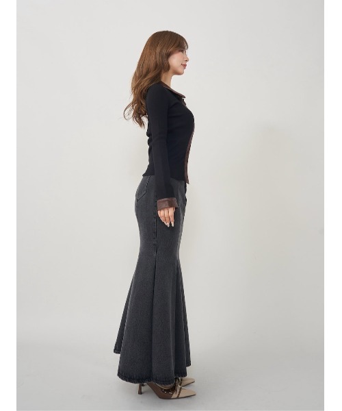 トップス DARICH Darich ニット セーター ロゴレザーニットトップス レディース