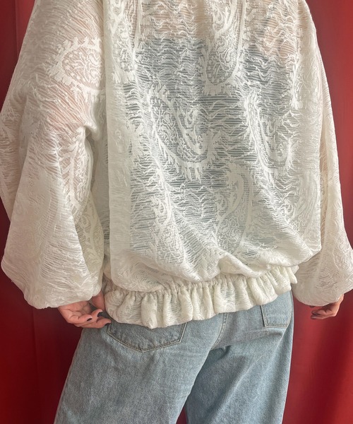 LHELBIE（レルビエ） ブルゾン アウター ペイズリーシアーブルゾン