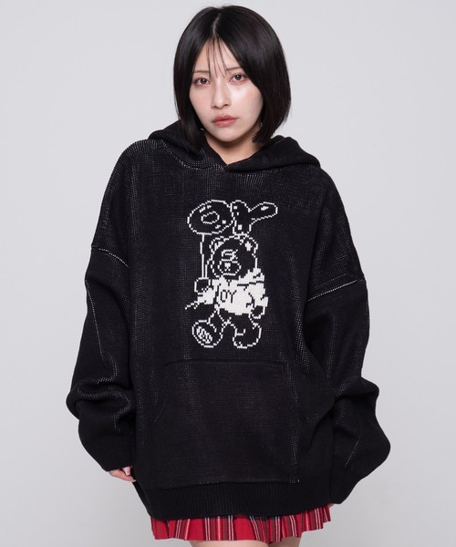 OY（オーワイ） パーカー BALLOON ODOLLY KNIT HOODIE/バルーン