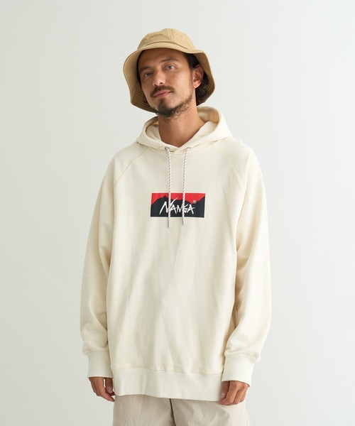 NANGA（ナンガ） パーカー ECO HYBRID BOX LOGO SWEAT HOODIE/エコ