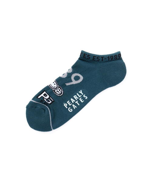 PEARLY GATES 靴下 「PEARLY GATES」ロゴアンクルソックス (MENS
