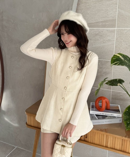 clear 帽子 ベレー帽 ファーベレー帽 「ふわふわ フェミニン」「再入荷