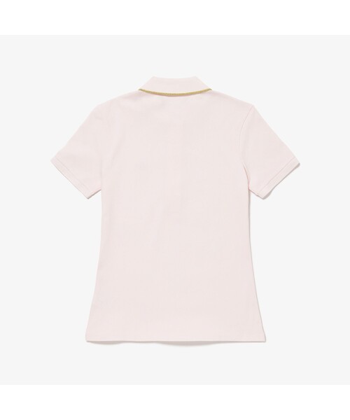「LACOSTE」 半袖ポロシャツ 36 ピンク レディース ラコステ LACOSTE リラックスフィットピケポロシャツ（半袖