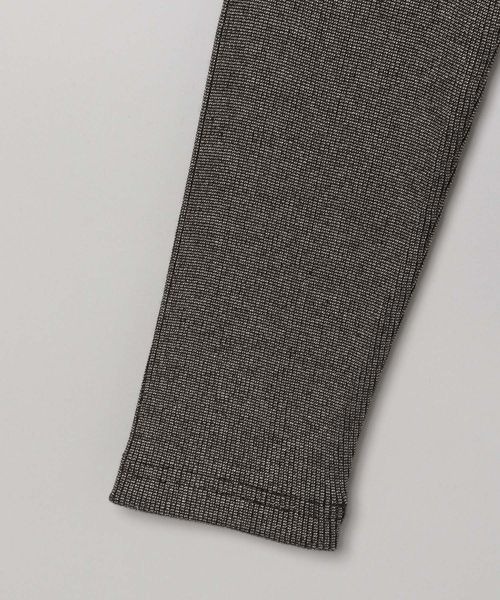 JEANASIS（ジーナシス） tシャツ ソフトラメリブUネックLS TEE/240318