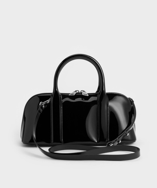 CHARLES ＆ KEITH トートバッグ Axel アクセル ボウリングバッグ