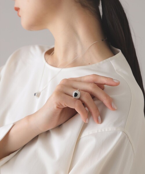 PLOW（プラウ） 指輪 リング PLOW / カモミール オニキス リング