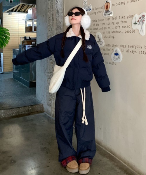 Sibra ダウン ダウンジャケット 襟ボアジャケット レディース  