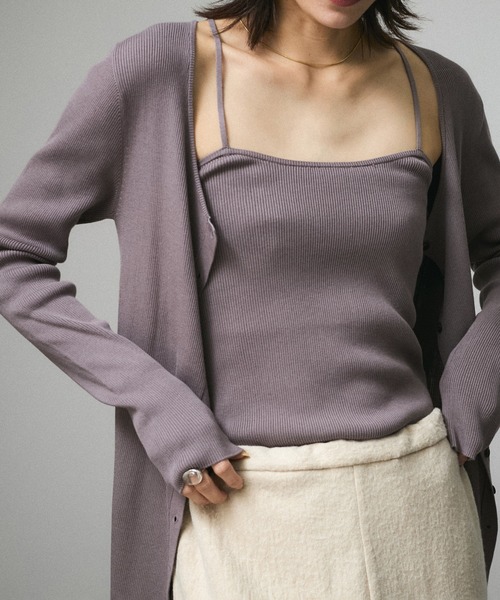 SALON adam et rope'（サロン アダム エ ロペ） カーディガン キュプラ