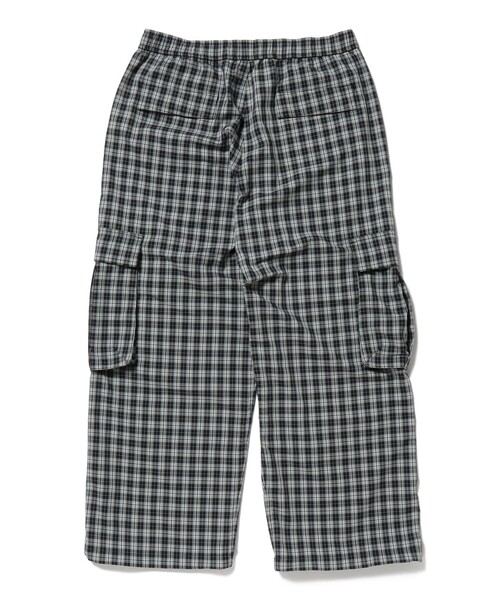beams チェックカーゴパンツ 25ss 専用 BEAMS カーゴパンツ チェック カーゴ イージーパンツ メンズ