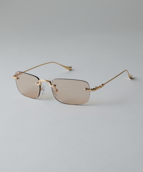 か*ギ様 LOUIS Century ルイスセンチュリー 18K 金 リムレスメ Lui's（ルイス） サングラス リムレスメガネ メンズ : ZOZOTOWN Yahoo