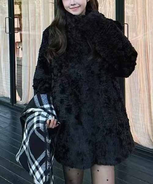 gossip!ロサンゼルス ブルゾン アウター イミテーションファーコート