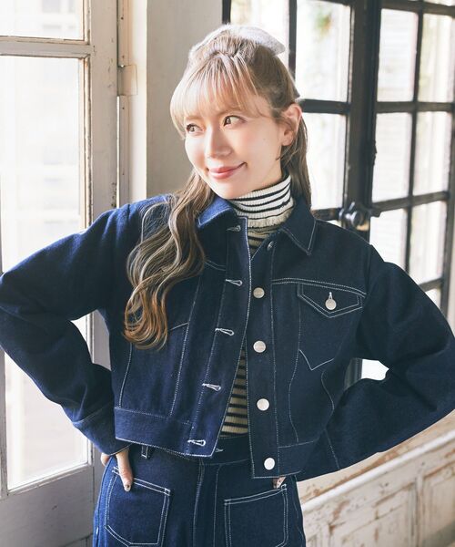 Areeam（アリーム） デニムジャケット gジャン ショートデニム