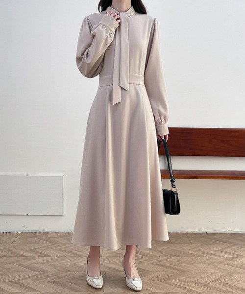 ABITOKYO（アビトーキョー） ワンピース ボータイAラインロング