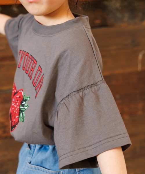 yori フリルデザイン 半袖Tシャツ ZARA TRFALUC☆袖フリルデザイン半袖カットソー・Tシャツ - メルカリ