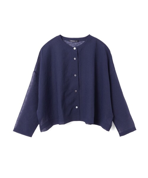 未使用級 極美品 mizuiro ind ワッシャーボイルショートカーディガン mizuiroind（ミズイロインド） カーディガン ワッシャーボイルショート