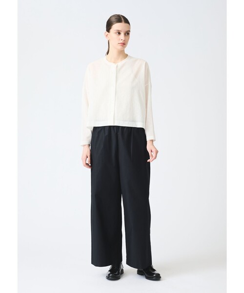 mizuiroind（ミズイロインド） カーディガン ワッシャーボイルショート