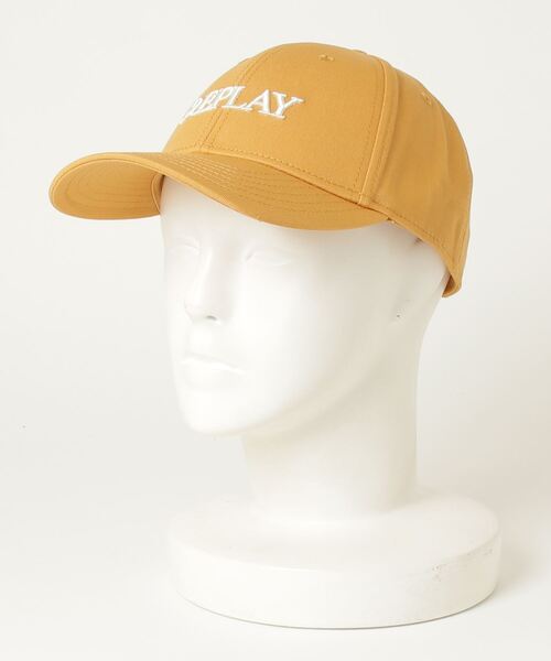 【新品・未使用] replay 帽子 REPLAY（リプレイ） キャップ 帽子 レタリング刺しゅうデニムCAP