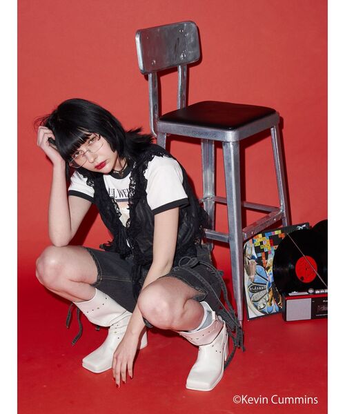 tシャツ 「KevinCummins×jouetie」フィットフォトTシャツ レディース jouetie tシャツ 「KevinCummins×jouetie」フィットフォトT