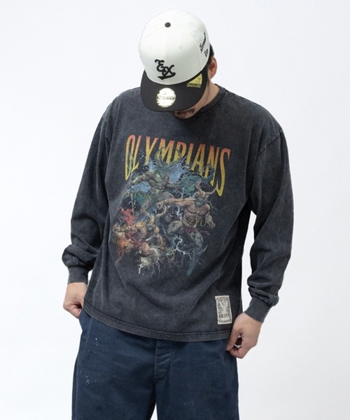 EXAMPLE（エグザンプル） tシャツ ”WORK OF FICTION” OLYMPIANS L/S