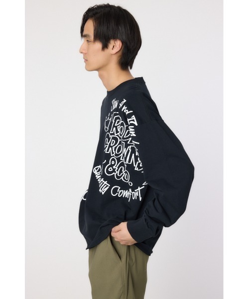 RODEO CROWNS WIDE BOWL tシャツ ランダムスケッチロング