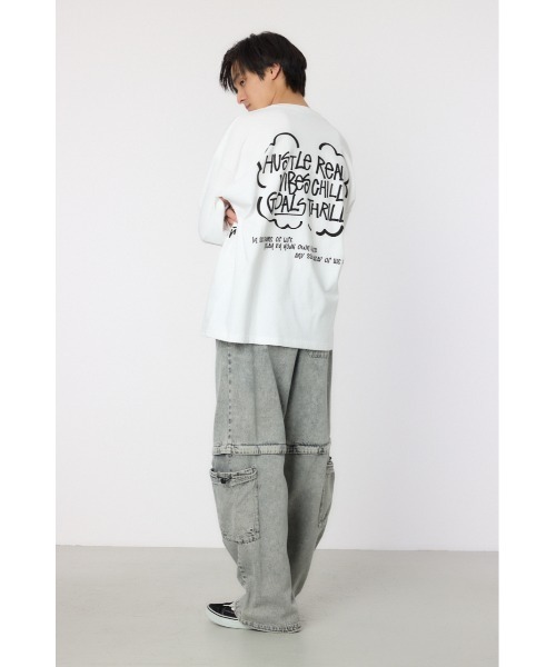 ROMEO + JULIET ロングスリーブ Tシャツ ボールド フォックスヘッド パッチ コンフォート ロングスリーブ