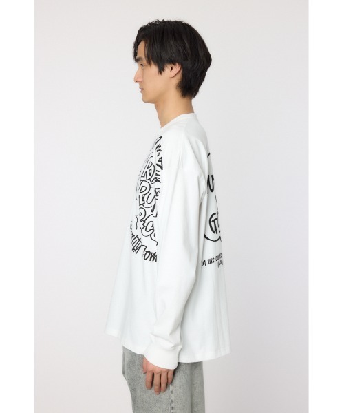 doublet ロングスリーブ クロップド Tシャツ RODEO CROWNS WIDE BOWL tシャツ ランダムスケッチロング