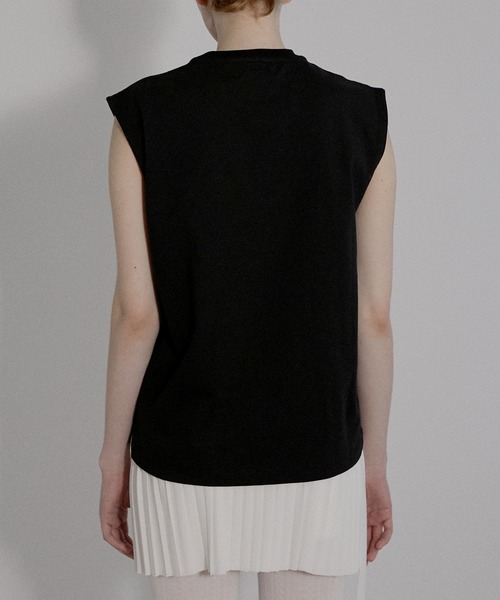 限定価格【ルシェルブルー】ツイードスリーブレストップ LE CIEL BLEU（ルシェルブルー）の「ツイードノースリーブトップ