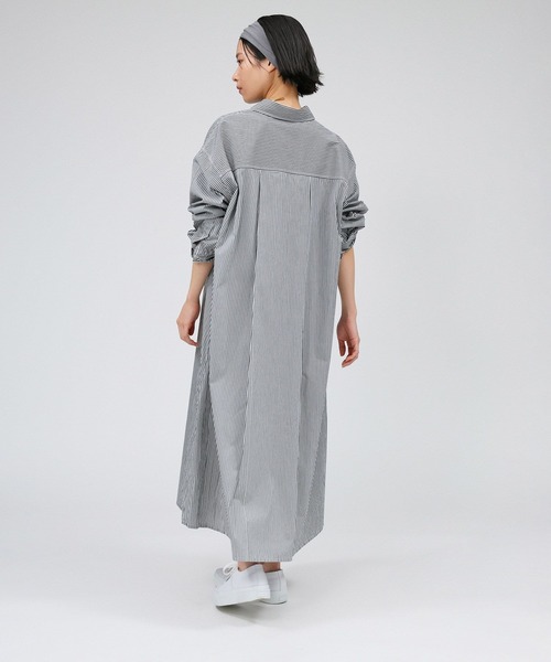 BABYLONE（バビロン） シャツワンピース ストライプシャツワンピース