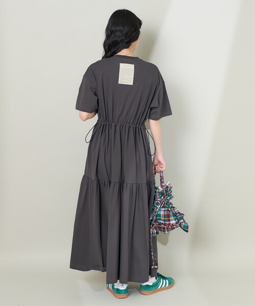ワンピース THEATRE PRODUCTS × FREAK'S STORE/シアタープロダクツ 別注 ワンポイント ウエストコードティアードワンピー | FREAK'S STORE | 20