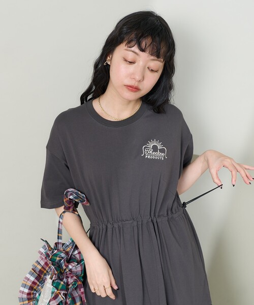 ワンピース THEATRE PRODUCTS × FREAK'S STORE/シアタープロダクツ 別注 ワンポイント ウエストコードティアードワンピー | FREAK'S STORE | 18