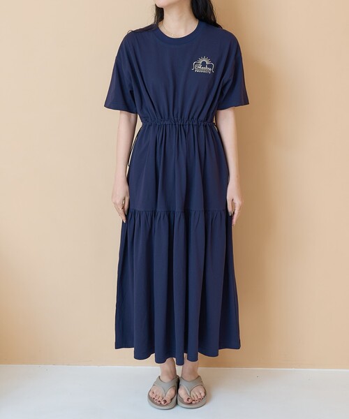 ワンピース THEATRE PRODUCTS × FREAK'S STORE/シアタープロダクツ 別注 ワンポイント ウエストコードティアードワンピー | FREAK'S STORE | 13