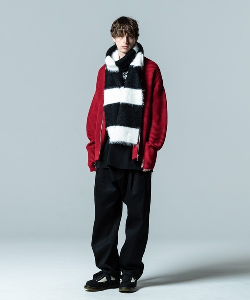 定価3.3万 glamb コーヒーアンドフィルムカーディガン Ｌ glamb（グラム） ニットカーディガン L ブラック メンズ : ZOZOTOWN