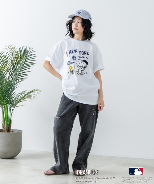 MLB tシャツ 「PEANUTS×MLB」オリジナルデザイン Tシャツ