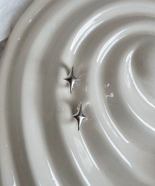 whoseA（フーシー） ピアス 「silver925」4pointed starPierce/四芒星