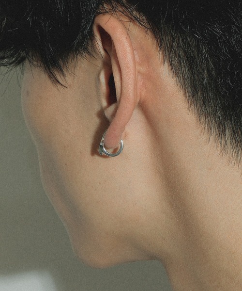 whoseA ピアス 「silver925」4pointed starPierce/四芒星フープ