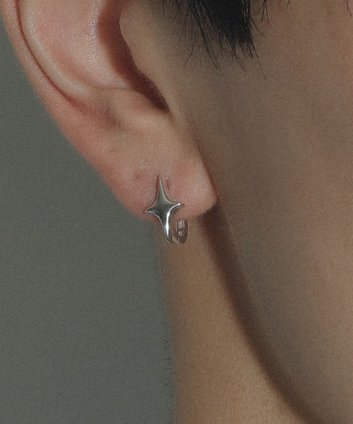 whoseA（フーシー） ピアス 「silver925」4pointed starPierce/四芒星