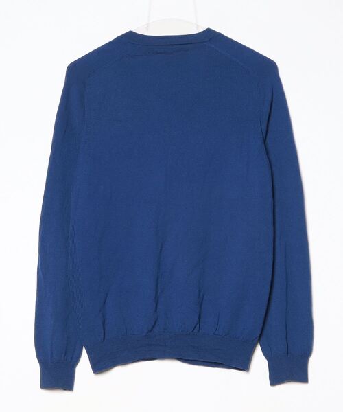 「BLUE WORK」 ニットカーディガン 1 ブルー メンズ_画像2