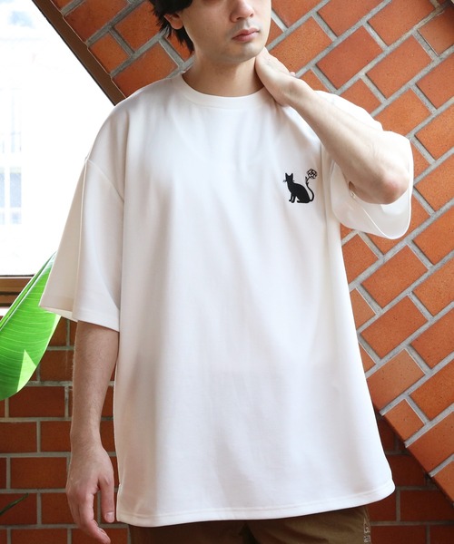 8（eight） tシャツ flower cat刺繍 ポンチTシャツ メンズ レディース